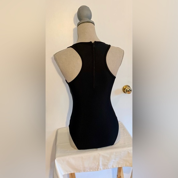 NWOT 1 pc black with mesh bathing suit - Picture 6 of 8